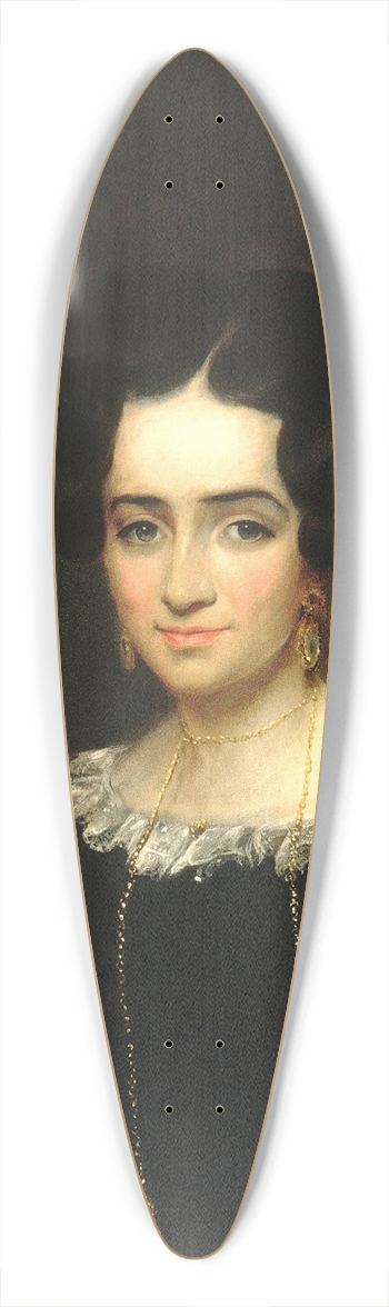 William Dunlap - Mrs. John Adams Conant 39.3 inch art pintail longboard deck