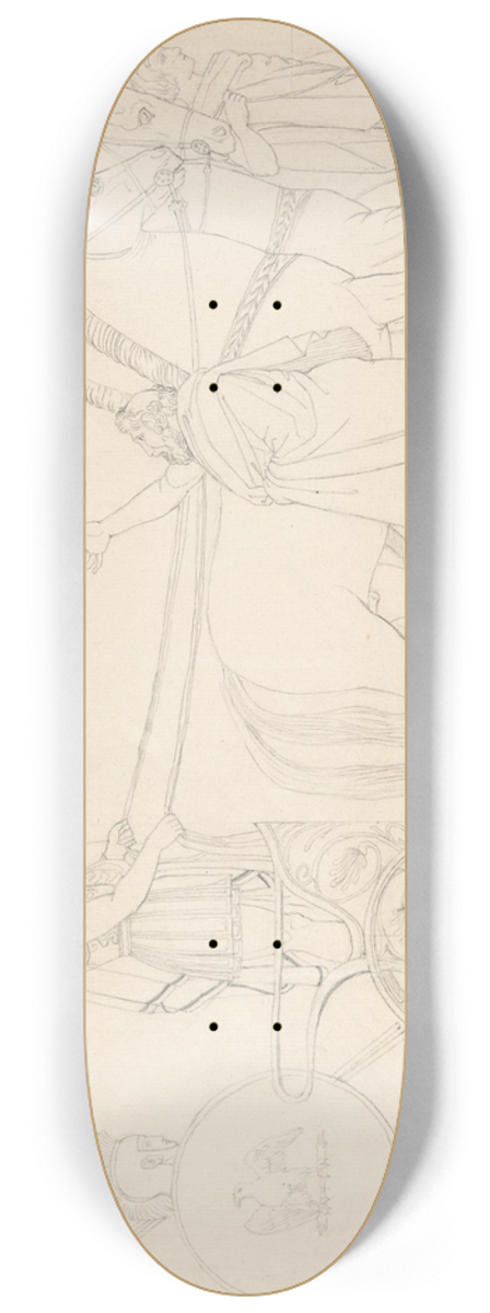 After John Flaxman - Composition from the Tragedies of Aeschylus 8.25 inch art skate deck