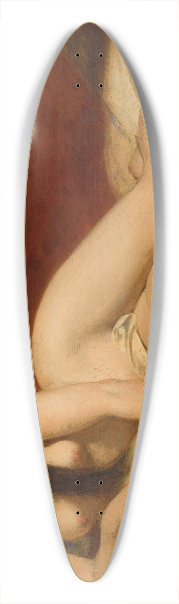 William Etty - Reclining Nude 39.3 inch art pintail longboard deck