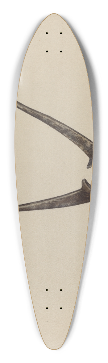 William Frank - Bullet Mold 39.3 inch art pintail longboard deck