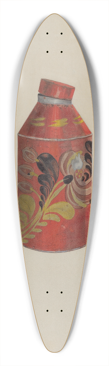 William Frank - Toleware Tea Caddy 39.3 inch art pintail longboard deck