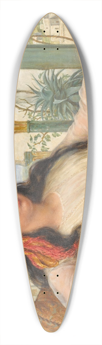William Gale - A Restful Moment 39.3 inch art pintail longboard deck