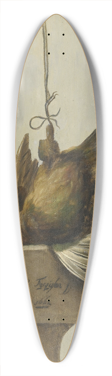William Gouw Ferguson - Still Life with Birds 39.3 inch art pintail longboard deck