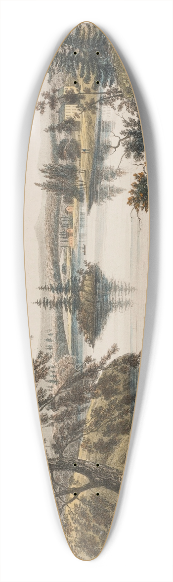 William Guy Wall - View near Fort Miller 39.3 inch art pintail longboard deck