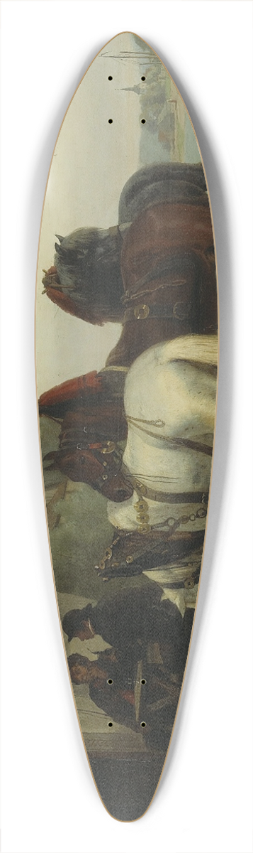 William Hahn - The Halt At The Inn 39.3 inch art pintail longboard deck