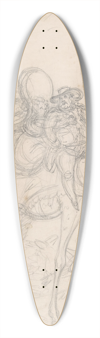 William Heath - The Camelopard, or a new hobby 39.3 inch art pintail longboard deck