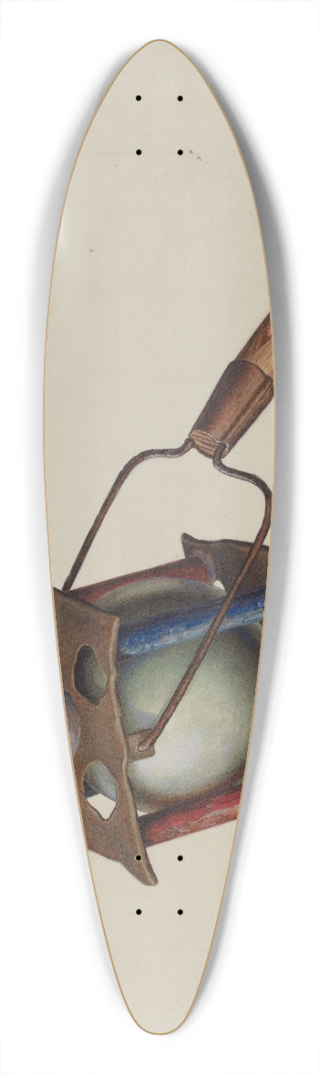 William H. Edwards - Parade Torch 39.3 inch art pintail longboard deck
