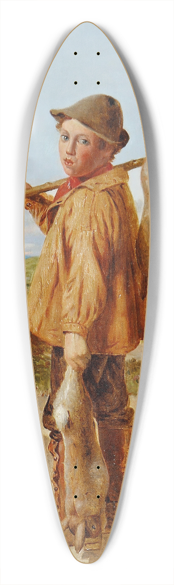 William Hemsley - The Young Poacher 39.3 inch art pintail longboard deck