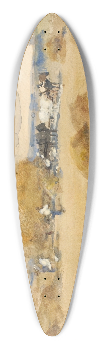 William Henry Holmes - Haymaking Scene 39.3 inch art pintail longboard deck