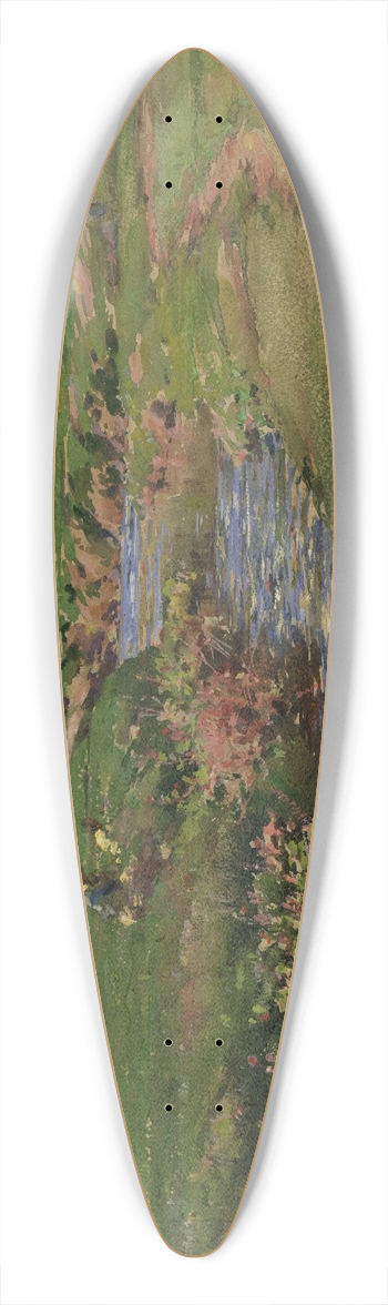 William Henry Holmes - The Babbling Brook 39.3 inch art pintail longboard deck