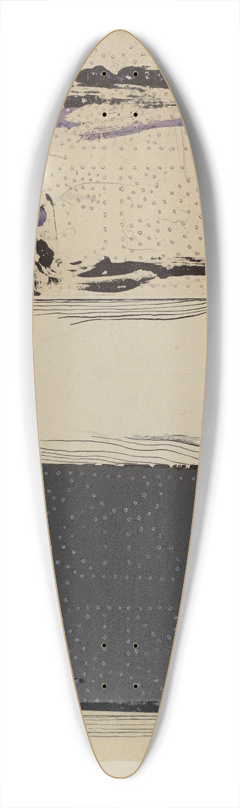 William Hoffman - Confessional Screen 39.3 inch art pintail longboard deck