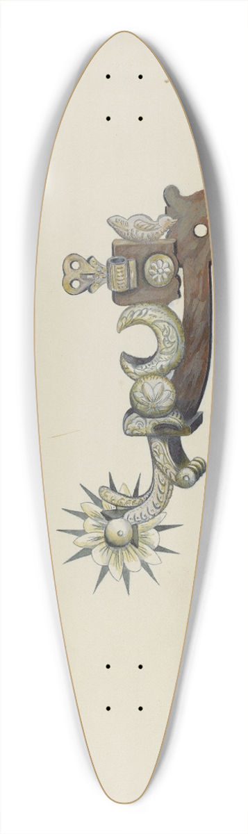 William Hoffman - Spur 39.3 inch art pintail longboard deck