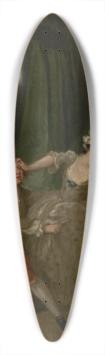 William Hogarth - Before 39.3 inch art pintail longboard deck