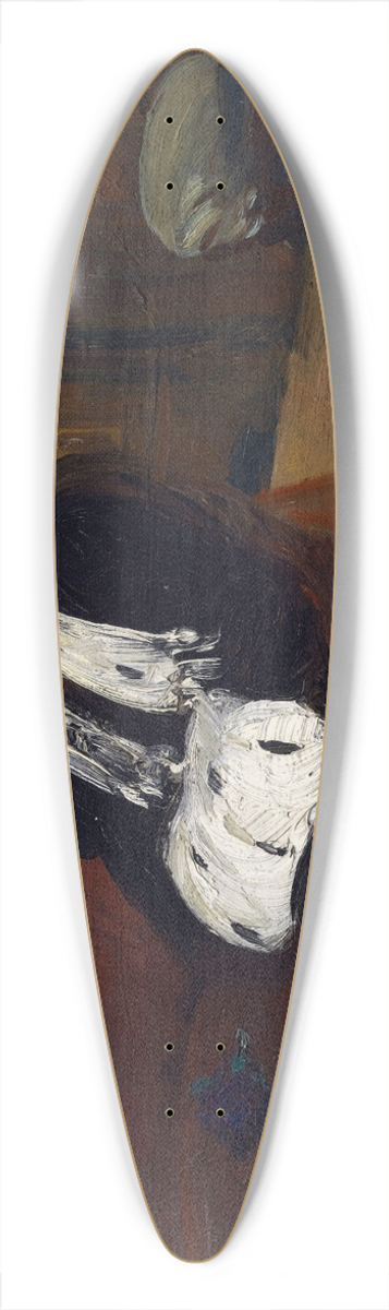 William James Glackens - The ErmineMuff 39.3 inch art pintail longboard deck