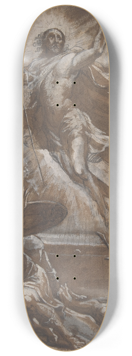 Denys Calvaert - The Resurrection of Christ 8.25 inch art skate deck