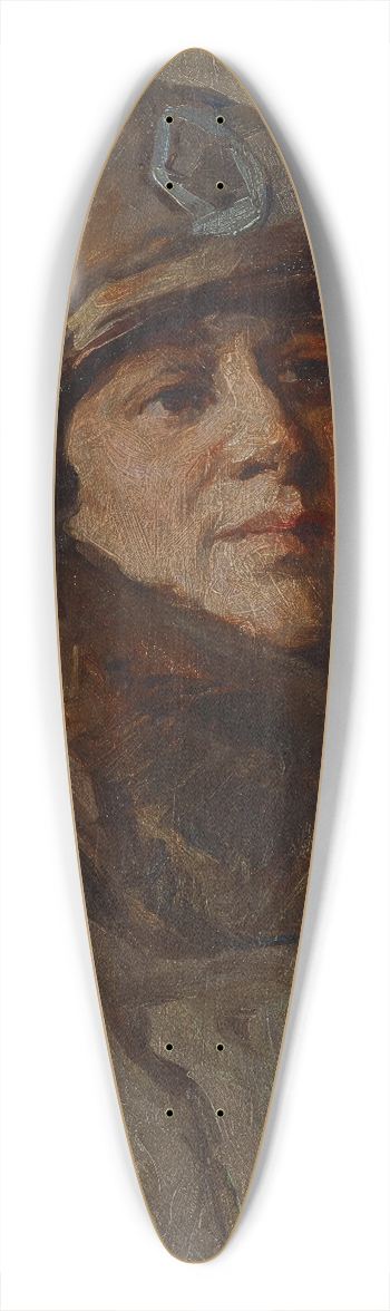William J. Forsyth - Myra Reynolds Richards 39.3 inch art pintail longboard deck