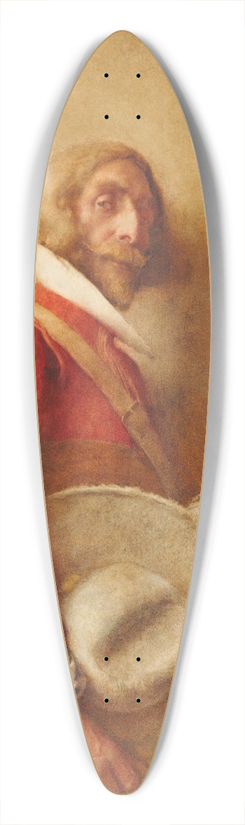William John Wainwright - The Messenger 39.3 inch art pintail longboard deck