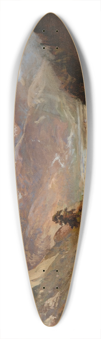 William Keith - Snow in the Valley of Eastern Sierras 39.3 inch art pintail longboard deck