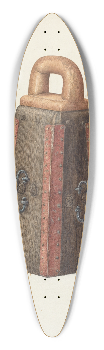 William Kieckhofel - Rattle (Matraca) 39.3 inch art pintail longboard deck