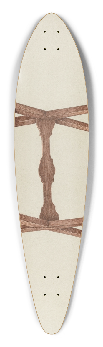 William Kieckhofel - Table 39.3 inch art pintail longboard deck