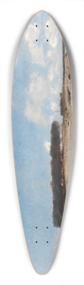 William Lamb Picknell - Pointe de Cabellou, Brittany 39.3 inch art pintail longboard deck