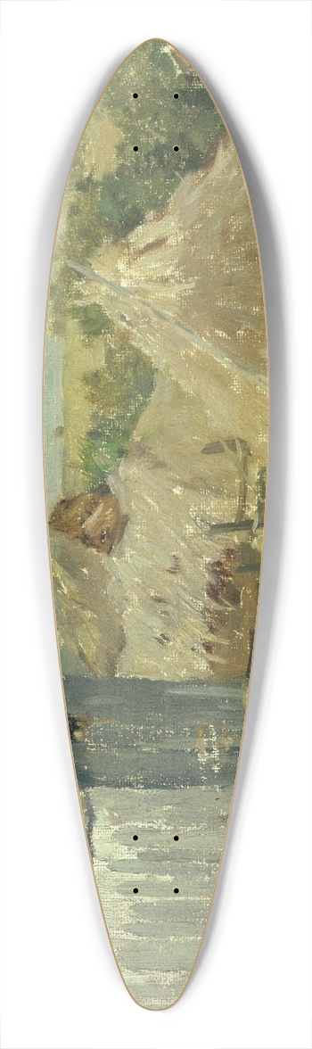 William Langson Lathrop - Gray Barn 39.3 inch art pintail longboard deck