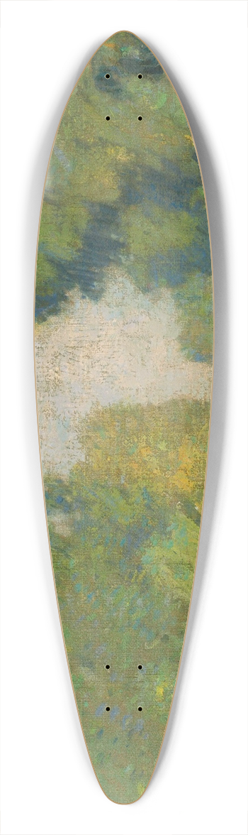 William Langson Lathrop - The Tow Path 39.3 inch art pintail longboard deck
