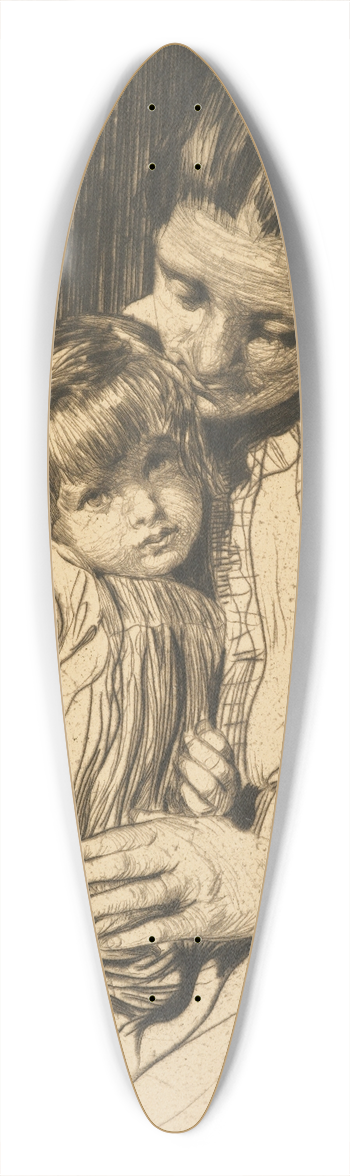 William Lee-Hankey - Ninette 39.3 inch art pintail longboard deck