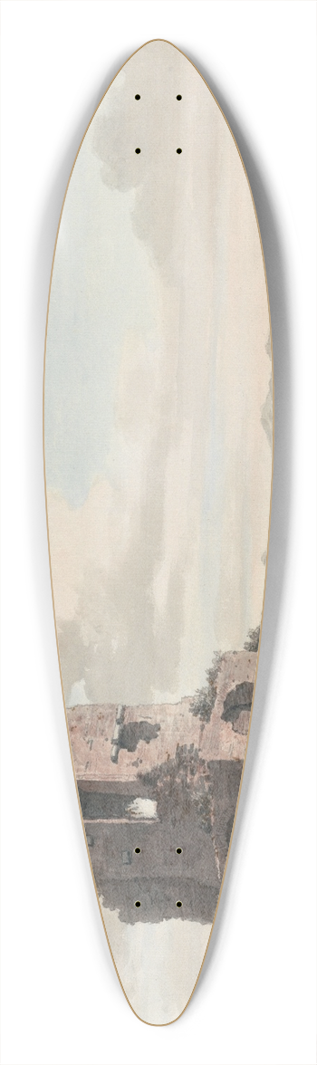 William Marlow - Nmes from the Tour Magne 39.3 inch art pintail longboard deck
