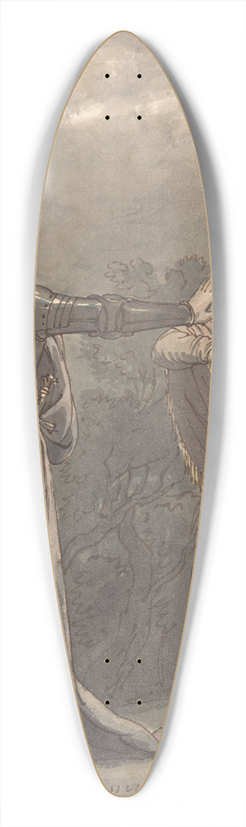 William Marshall Craig - Hamlet and the Ghost 39.3 inch art pintail longboard deck