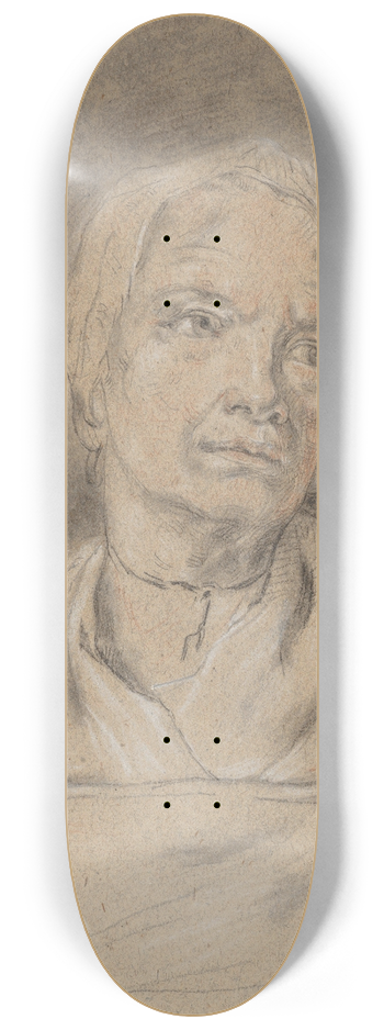 After Nicolas Bernard Lpici - Old Woman 8.25 inch art skate deck