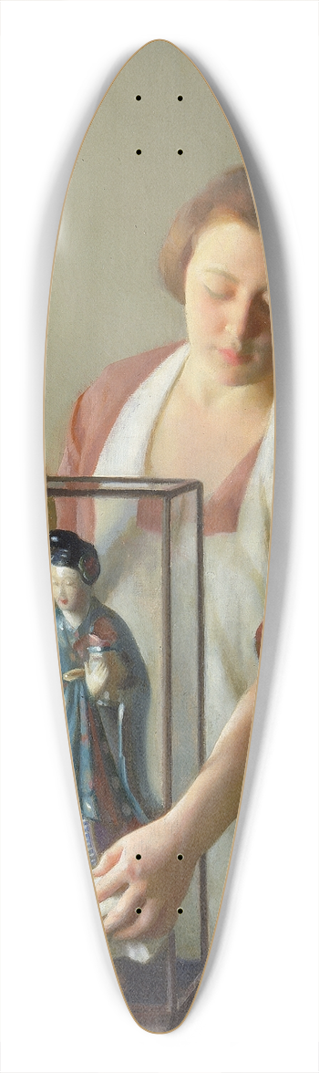 William McGregor Paxton - The Figurine 39.3 inch art pintail longboard deck