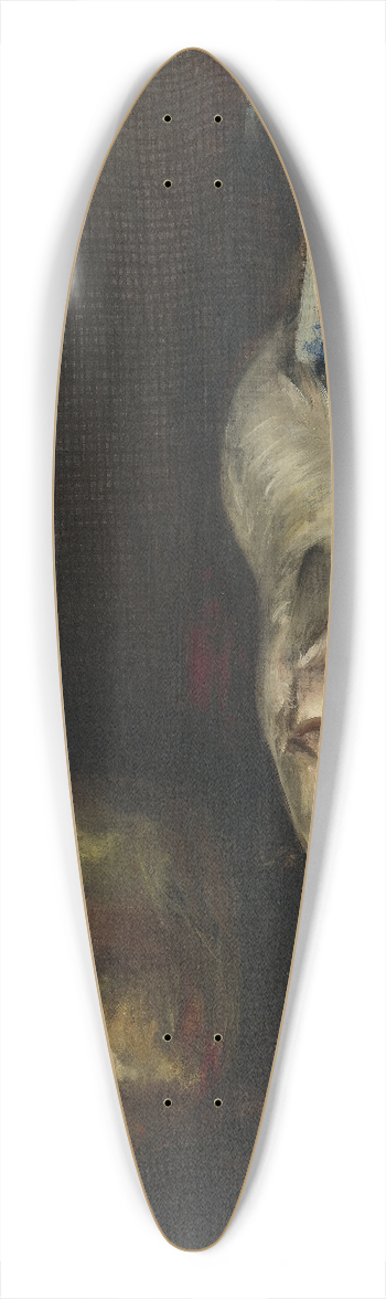 William Merritt Chase - An English Cod 39.3 inch art pintail longboard deck