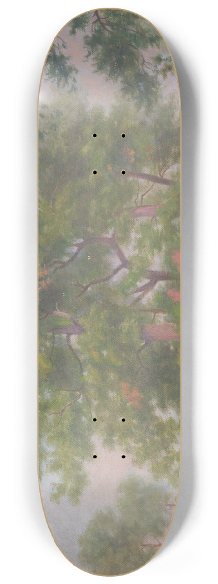 Dezider Czlder - Landscape with Trees 8.25 inch art skate deck