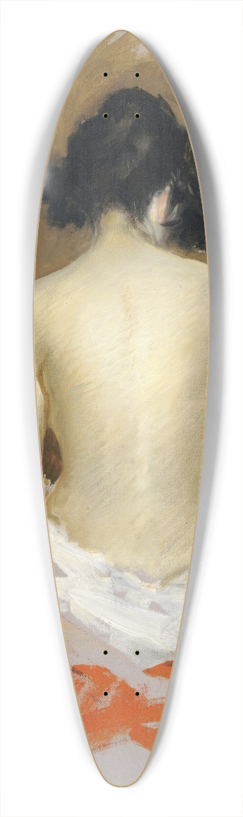 William Merritt Chase - Nude 39.3 inch art pintail longboard deck