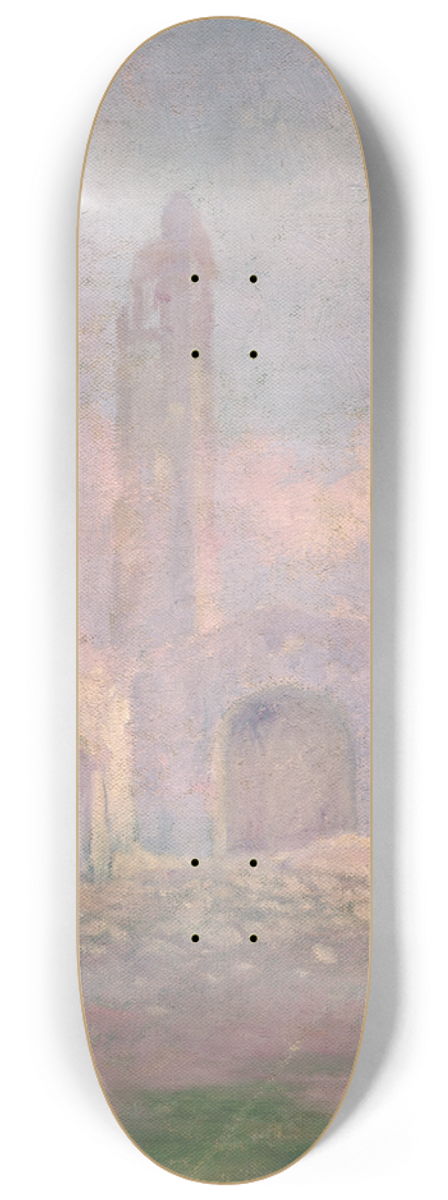 Dezider Czlder - Ruins of a Church 8.25 inch art skate deck