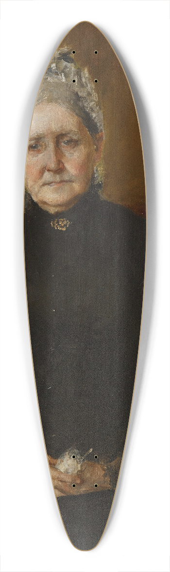 William Merritt Chase - Portrait of My Mother (Sarah Swaim Chase) 39.3 inch art pintail longboard deck