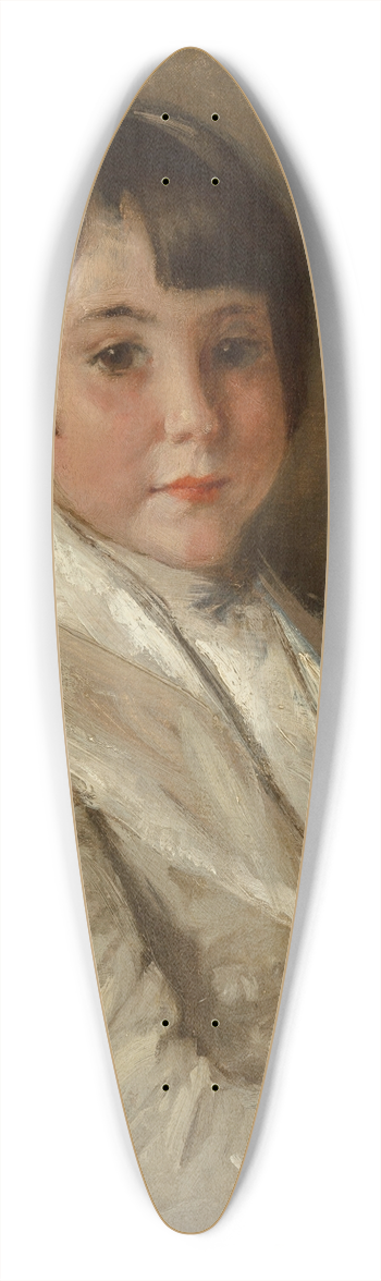 William Merritt Chase - Portrait of Roland Dana Chase 39.3 inch art pintail longboard deck