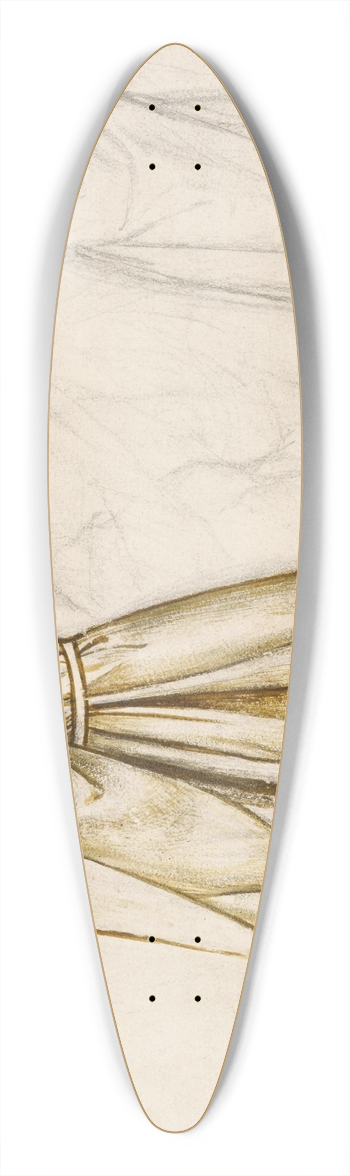 William Morris - Study for Composition  possibly for Tristram and Iseult 39.3 inch art pintail longboard deck