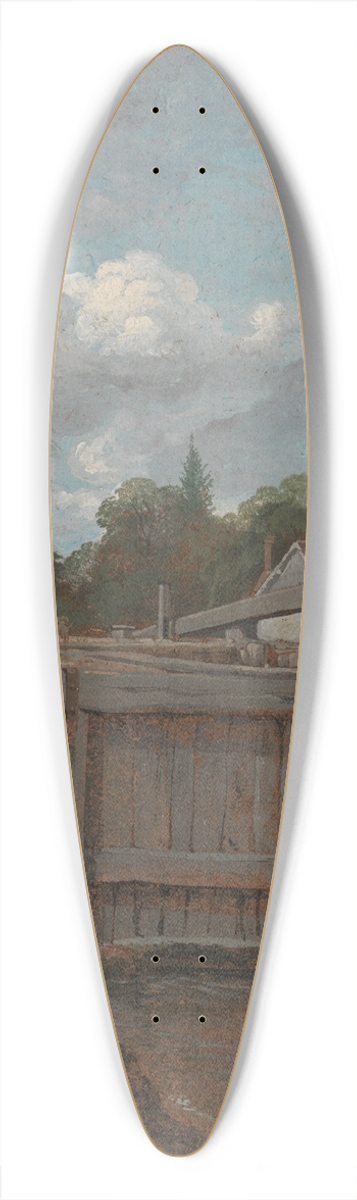 William Mulready - Lock gate 39.3 inch art pintail longboard deck