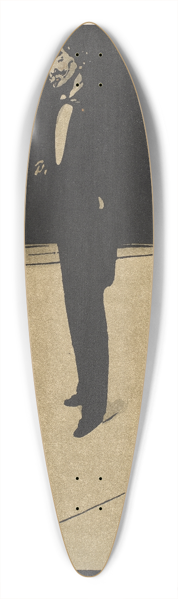 William Nicholson - James McNeil Whistler 39.3 inch art pintail longboard deck