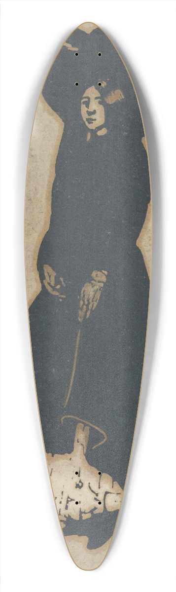 William Nicholson - L is for Lady. From; an Alphabet 39.3 inch art pintail longboard deck