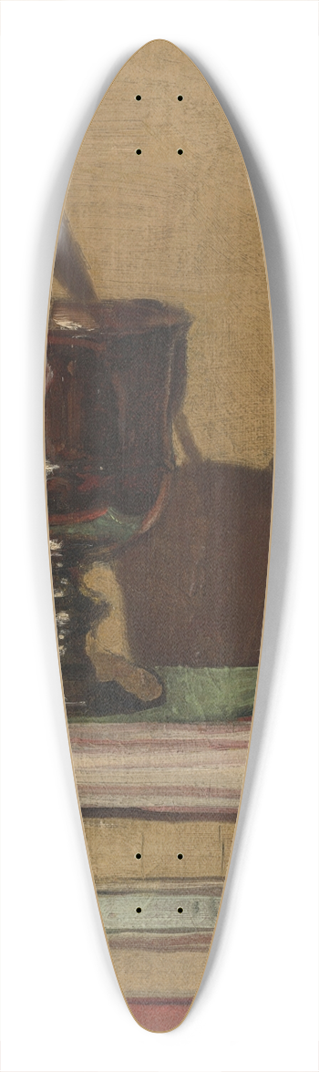 William Nicholson - Vase and Books on a Red Table 39.3 inch art pintail longboard deck