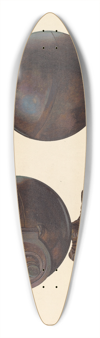 William O. Fletcher - The Globe Coin Bank 39.3 inch art pintail longboard deck