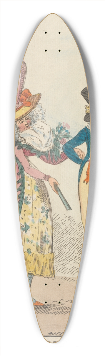 William O'Keefe - A-La-Mode 39.3 inch art pintail longboard deck