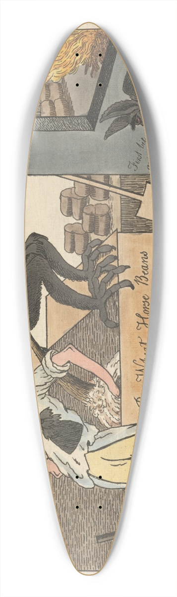 William O'Keefe - Making Composition Bread, for John Bull 39.3 inch art pintail longboard deck