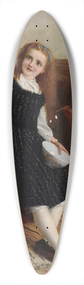 William Oliver - Bubbles 39.3 inch art pintail longboard deck
