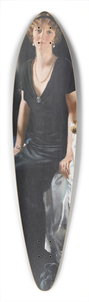 William Orpen - Idina Wallace 39.3 inch art pintail longboard deck