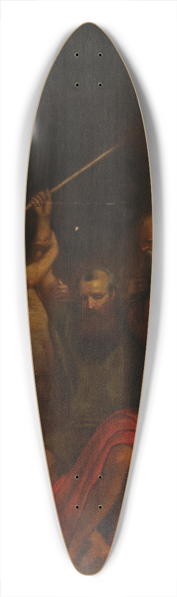 William Page - Moses, Aaron and Hur on Mount Horeb 39.3 inch art pintail longboard deck