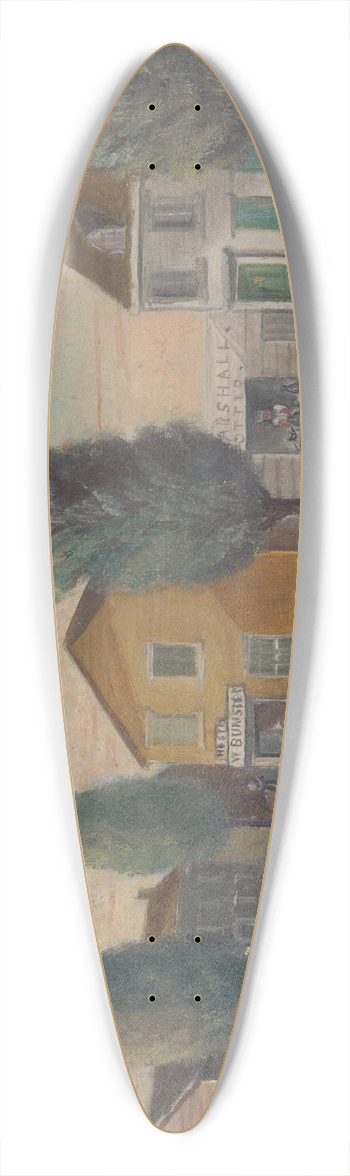 William P. Chappel - The Bakers Wagon 39.3 inch art pintail longboard deck